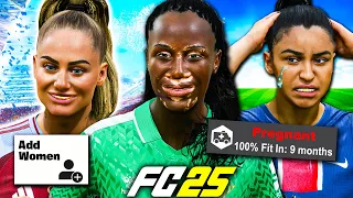 I Added EVERY FEMALE PLAYER and ICONS to Career Mode and it was INSANE...