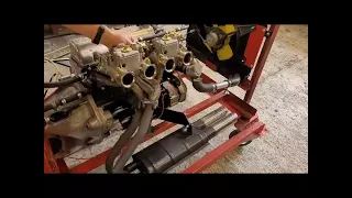 Fiat Abarth 1300 OT/124 engine start up after rebuild