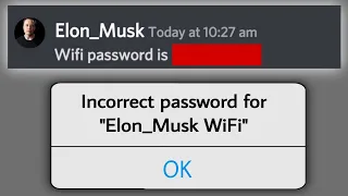 When You Ask ELON MUSK for the WiFi password...