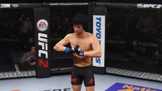 EA UFC 2 Bruce Lee vs Jose Aldo, downphoenix get a W