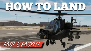 AH-64D Apache: How To Land Super Fast & Easy! | DCS World