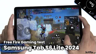 Samsung Galaxy Tab S6 Lite 2024 Free Fire Gaming test | Exynos 1280