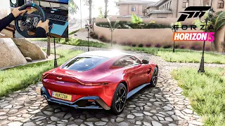Aston Martin Vantage - Forza Horizon 4 | Logitech g23 gameplay