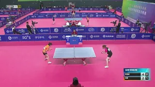 十四届全运会乒乓资格赛 女单第二轮 刘斐vs范雪妍