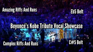 Beyonce Kobe Tribute Performance at Kobe’s Memorial Service Vocal Showcase | Vocal Range (B2-E5-Eb5)