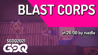 Blast Corps by niedle in 26:00 - Summer Games Done Quick 2021 Online