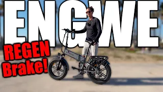 Engwe Engine Pro Review - REGEN Brake on a Folding Ebike!