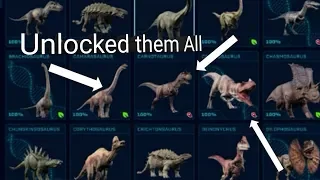 ALL 48 DINOSAURS IN ONE ISLAND | Jurassic World Evolution