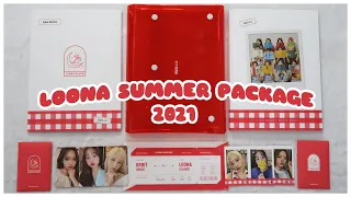✨ UNBOXING LOONA 2021 SUMMER PACKAGE (with preorder phototcards + photobook flip through) | 이달의 소녀