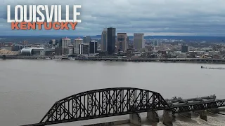 Skyline of Louisville by Drone