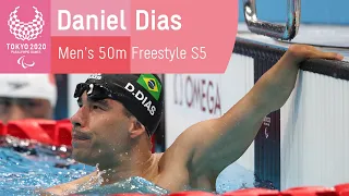 Paralympic Icon Daniel Dias' Final Race | Men's 50m Freestyle S5 Final | Tokyo 2020 Paralympic Games
