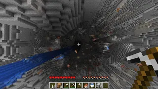 never dig straight down in 1.19...