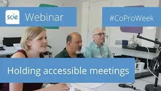 Webinar recording: Holding accessible and inclusive meetings - Part of #CoProWeek