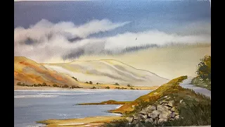 Watercolour - By the Lochside.