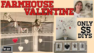 Dollar Tree Valentine Farmhouse Window Decor | Collab -  Heidi Sonboul