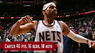 New Jersey Nets vs Washington Wizards - Game Highlights | Apr 7, 2007 | Carter TD with 46 points HD