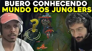 REVOLTA INDIGNADO COM NÍVEL DO CBLOL, BUERO JUNGLE, SHINI 1V9 - RENECRODILO LEAGUE OF LEGENDS