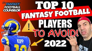 Top 10 Fantasy Football Players to Avoid 2022 - Do Not Draft