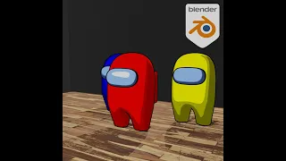 【Blender】CG Amongus Character #shorts