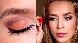 Summer Eye Makeup Tutorial! ORANGE YOU GLAD... | LeighAnnSays