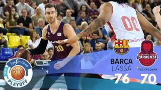Barça Lassa - Tecnyconta Zaragoza (76-70) RESUMEN // Semifinales - Playoff Liga Endesa