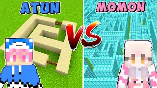 MOMON & ATUN BANGUN MAZE TERBESAR dan TERSUSAH di MINECRAFT