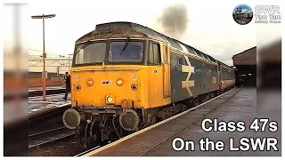 Class 47s on LSWR #4 Salisbury in the 1990s - UHD Remaster