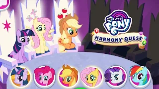 My Little Pony: Harmony Quest - Twilight Sparkles, Fluttershy and Apple Jack Quest Mission !