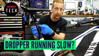 How To Service A Slow MTB Dropper Post | Mountain Bike Maintenance