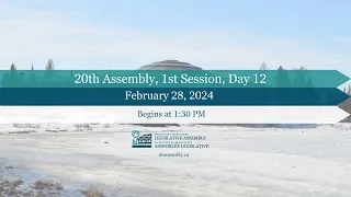 20th Legislative Assembly 1st Session Day 12 (Revised Version)