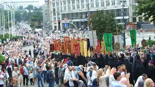 Крестный ход в Киеве 27 июля 2018