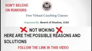 ICAI CA TUBE channel not showing I Possible Reason and Only Solution for classes I Is it Hacked??