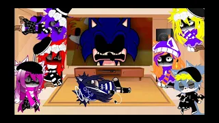 fnia reagindo sonic exe mod (Friday night funkin)