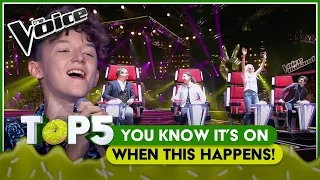 INSTANT all chair turns on THE VOICE!🚨 | TOP5