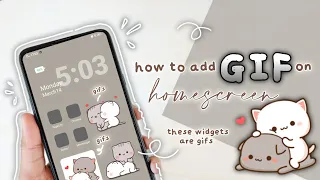 🐇 how to add gif (moving images) on homescreen using magicwidgets app