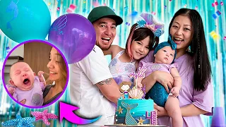 MOSTREI TUDO NO MESVERSÁRIO DA AYLA E ELA CHOROU MUITO! (4° MESVERSÁRIO) | YU e FAMÍLIA