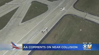 Close call as two packed planes almost collide on runway at New York's JFK airport