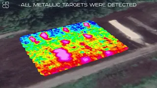 Test results of Geonics EM61Lite metal detector mounted on a drone