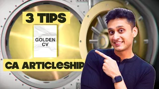 3 Tips For CA Articleship CV | CA Articleship | CA Rohan Gupta