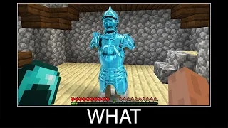 Minecraft wait what meme part 95 realistic minecraft Diamond Armor