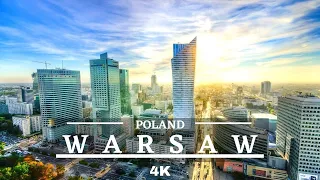 Warsaw Poland 🇵🇱 4K Drone Cinematic Drone Footage