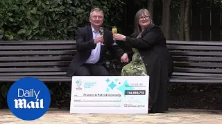 Frances and Patrick Connolly celebrate £115m EuroMillions Lottery win