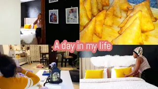 A DAY IN LIFE INDOORS|SLOW LIVING|COOKING SAMOSAS/GETING READY FOR A BIRTHDAY GETAWAY