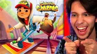 JOGUEI SUBWAY SURFERS PELA PRIMEIRA VEZ!!