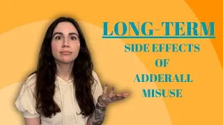 My Long-term Side Effects of Adderall & Cocaine Misuse - Stimulants