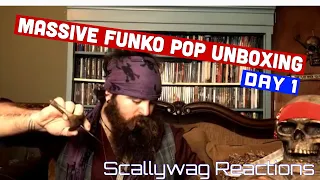 Massive Funko Pop Collection Unboxing with Mystery Box Day 1 (Audio Fix)