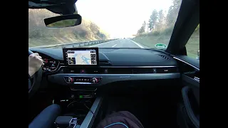 AUDI RS5 Driving POV 3# German Autobahn