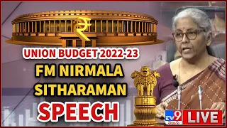 FM Nirmala Sitharaman Speech LIVE || Union Budget 2022-23 - TV9