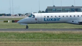 Luxair Embraer ERJ-145LU [LX-LGZ] Takeoff Dublin DUB