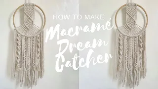 Macrame Dream Catcher| DIY Tutorial | Macrame Tutorial| HabitMade